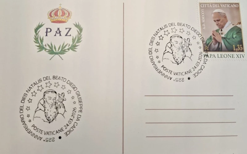 El Vaticano conmemora al Beato Diego José de Cádiz con un matasellos especial por su 225º aniversario