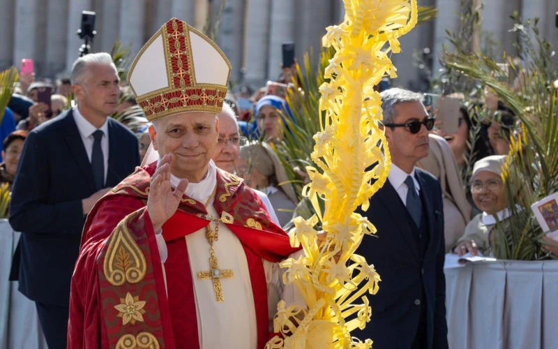 Papa León XIV Condena la Violencia y Eleva a Jesús como Símbolo de Paz en su Primera Misa de Domingo de Ramos