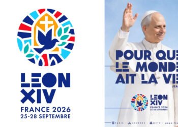 Francia desvela el logo oficial de la visita del papa León XIV en 2026, cargado de simbolismo