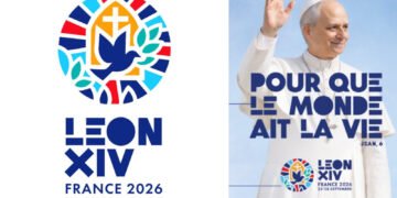 Francia desvela el logo oficial de la visita del papa León XIV en 2026, cargado de simbolismo