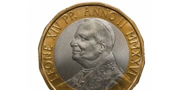 Las monedas del Vaticano recuperan el rostro del Papa León XIV tras el pontificado de Francisco